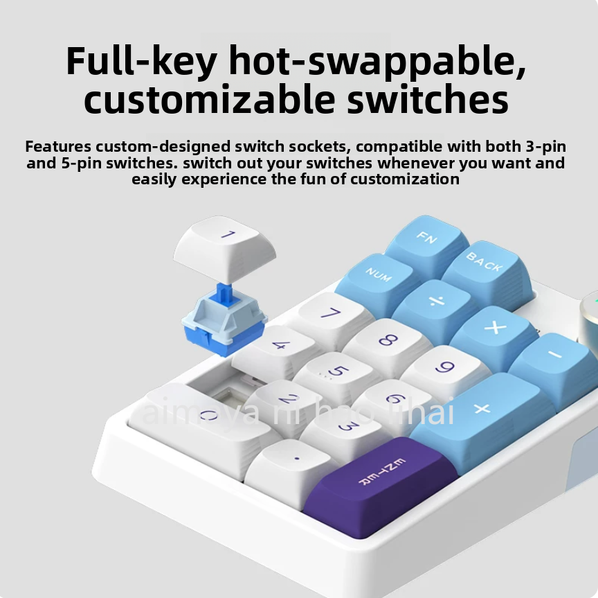Esports Gamer - Kzzi K20 Mini-Tastatur, drei Modi, Bluetooth,