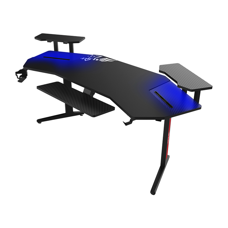 Esports Gamer - 70-Zoll Großer RGB LED-Beleuchteter E-Sports Computer-Gaming-Schreibtisch