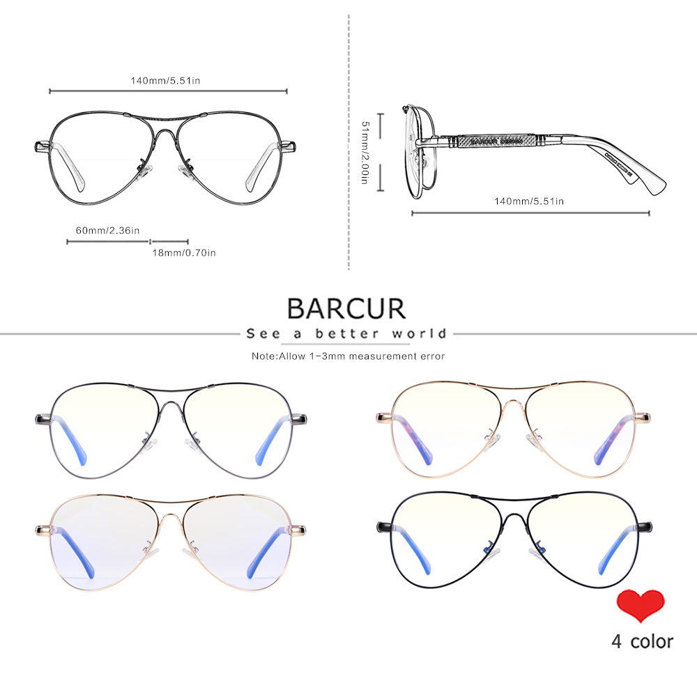 BARCUR Anti-Blaulicht-blockier – Gaming Glasses Blue Bewertung und Preis