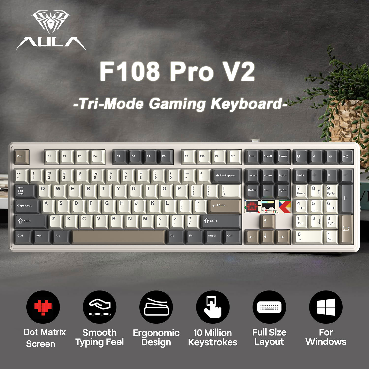 AULA F108 Pro V2 100% Layout M – Esports Gaming Uk Bewertung und Preis