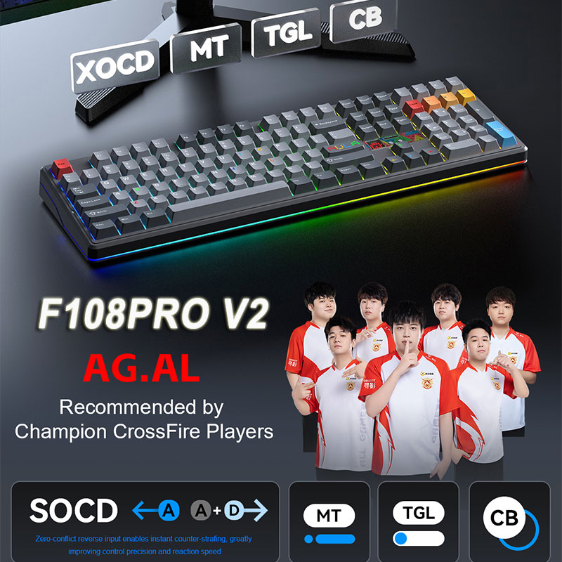 AULA F108 Pro V2 100% Layout M – Esports Gaming Uk Bewertung und Preis
