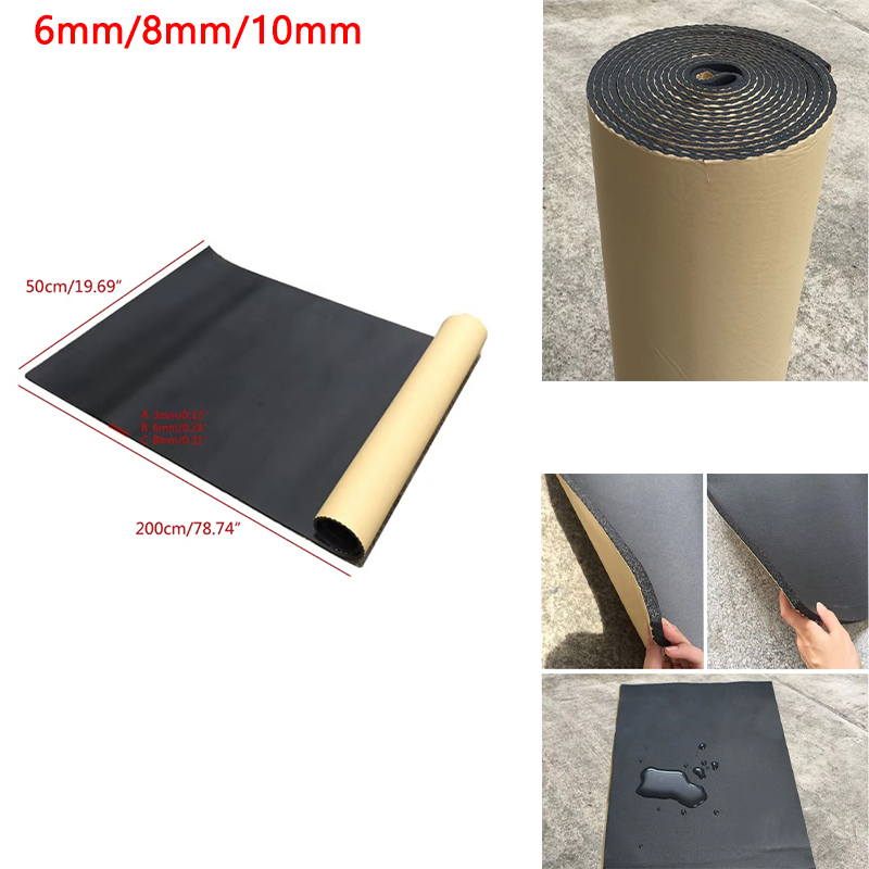 1 Rolle 200 cm x 50 cm, 6 mm/8 – Sound Dampening Foam Bewertung und Preis